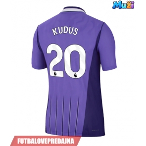 Lacne Muži Futbalové dres Tottenham Hotspur Mohammed Kudus #20 2026-27 Krátky Rukáv - Tretina